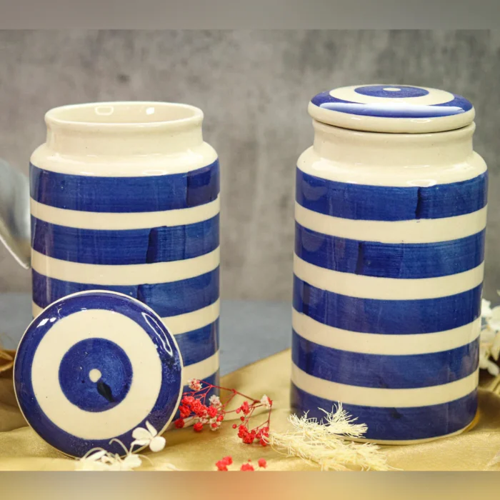 Ceramic Band Design Pickle Jar