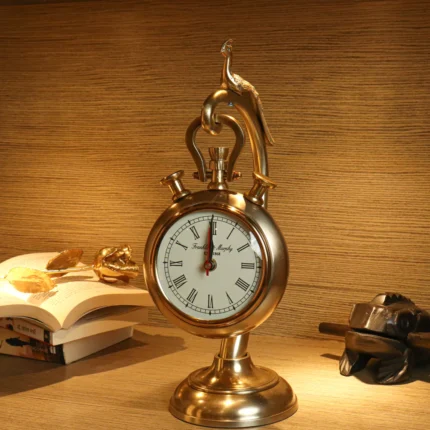 Golden Pendulum Clock