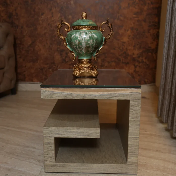 Porcelain Trophy Vase - Mint Green royal