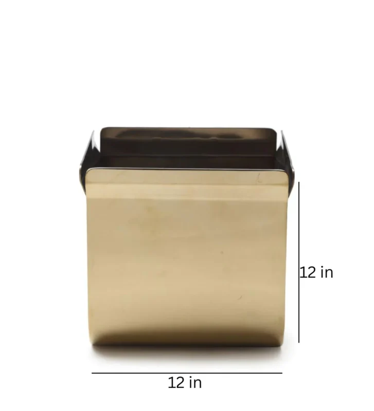 Square Planter (Gold) stainless steel